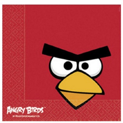 ANGRY BIRDS SERVIETTER - RED