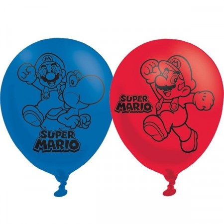 SUPER MARIO BROTHERS BALLONGER (6-pk)