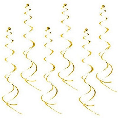GULLFARGET VIRVEL HENGEPYNT (8-pk)