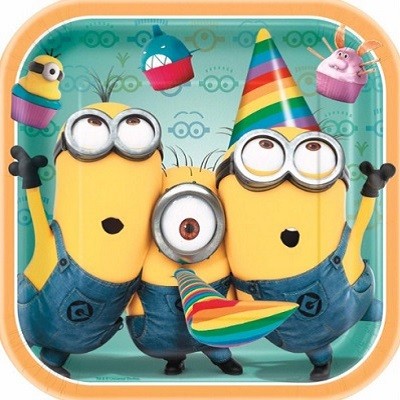MINIONS KVADRATISKE TALLERKENER