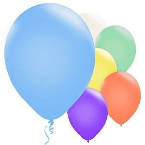 BALLONGER PERLE LATEKS - ASS. FARGER (10-pk)