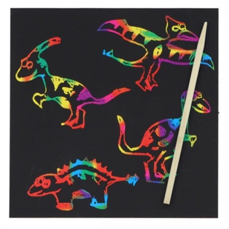 DINOSAUR MINI SCRATCH ART