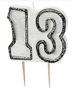 KAKELYS 13 HVIT / SVART