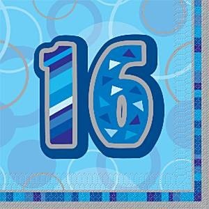 BLUE DAZZLING 16 SERVIETTER