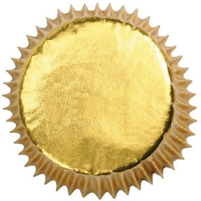 GULLFARGEDE CUPCAKE FORMER (24-pk)