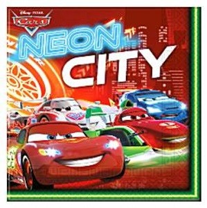 DISNEY CARS NEON SERVIETTER