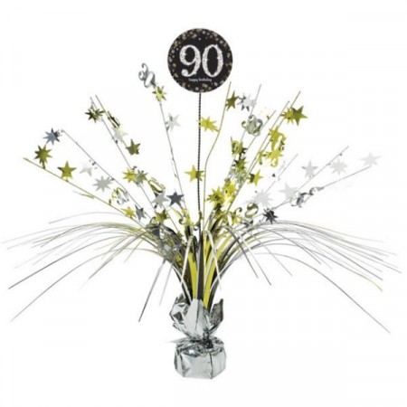 GOLD SPARKLING CELEBRATION BORDDEKORASJON 90