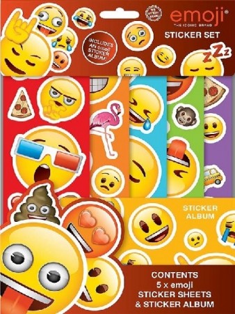 EMOJI KLISTREMERKER (5 ark og album)