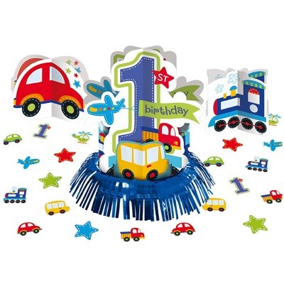1 ÅR - BIRTHDAY BOY - BORDDEKORASJONER