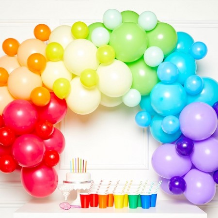 RAINBOW BALLOON GARLAND KIT