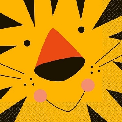 JUNGELDYR SERVIETTER - TIGER