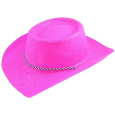 ROSA GLITTER COWBOYHATT