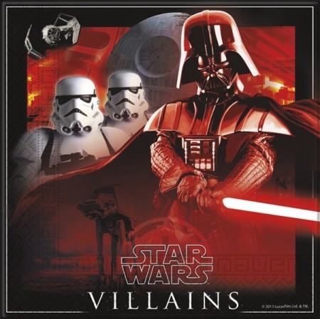 STAR WARS HEROES & VILLAINS SERVIETTER