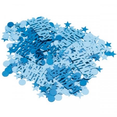 BLUE GLITZ HAPPY BIRTHDAY KONFETTI