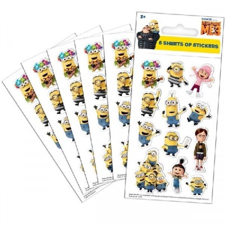 MINIONS KLISTREMERKER (6-pk)