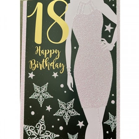 BURSDAGSKORT 18 ÅR - GLITTER