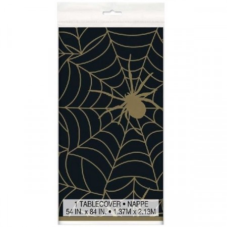 BLACK AND GOLD SPIDER HALLOWEEN DUK