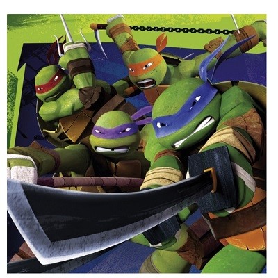 NINJA TURTLES SERVIETTER