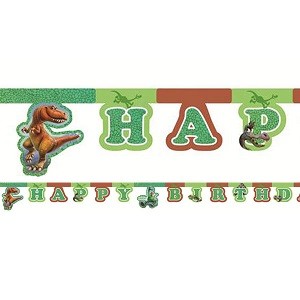 DEN GODE DINOSAUR HAPPY BIRTHDAY BANNER