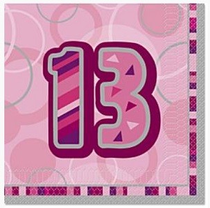 PINK DAZZLING 13 SERVIETTER