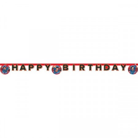 SUPERMANN HAPPY BIRTHDAY BANNER - KRYPTON