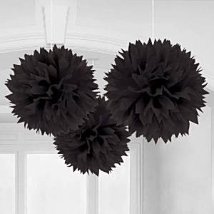 STORE SVARTE POM POM