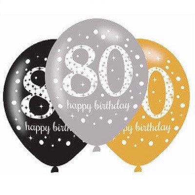 GOLD SPARKLING CELEBRATION BALLONGER 80