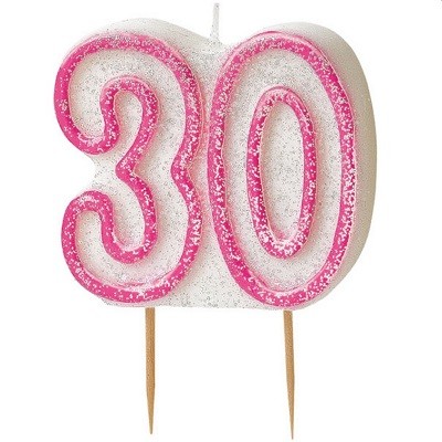KAKELYS 30 HVIT / ROSA