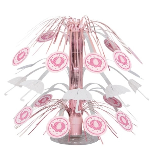 UMBRELLAPHANTS ROSA BABY SHOWER BORDDEKORASJON