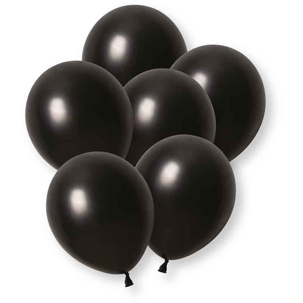 SVARTE BALLONGER (8-pk)