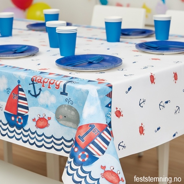 PLASTDUK TIL 1-ÅRSDAG FOR GUTT (illustrasjonsbilde)