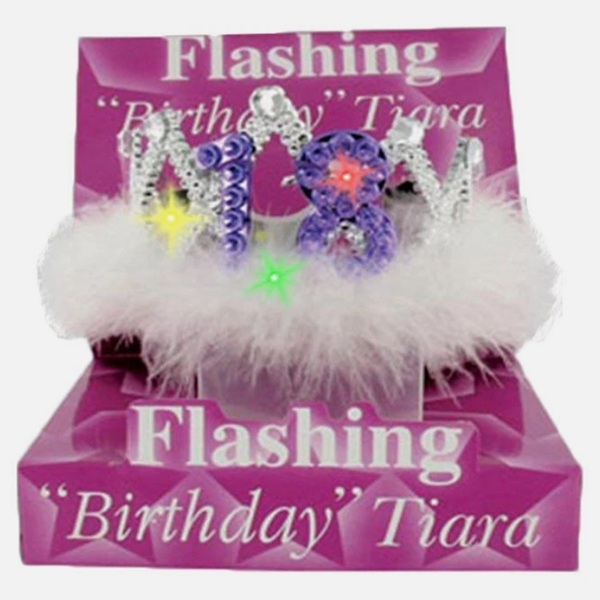 TIARA MED BLINKENDE LYS TIL 18-ÅRSDAG