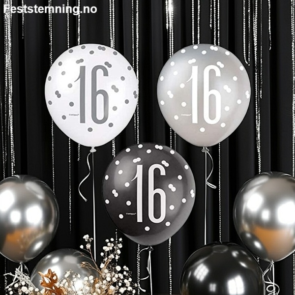 BALLONGER TIL 16-ÅRSDAG (illustrasjonsbilde)