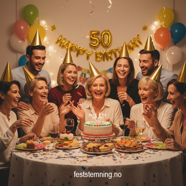 FESTHATTER (illustrasjonsbilde 50-årsdag)