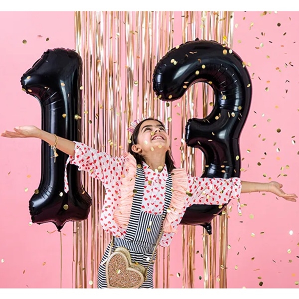 SVARTE FOLIEBALLONGER 13 ÅR (illustrasjonsbilde)
