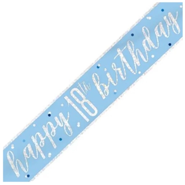 BLÅ BANNER TIL 18-ÅRSDAG