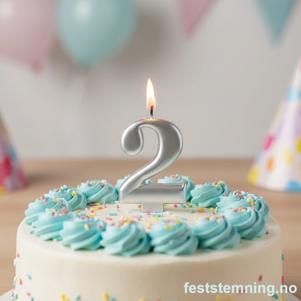 KAKELYS TIL 2-ÅRSDAG (illustrasjonsbilde)