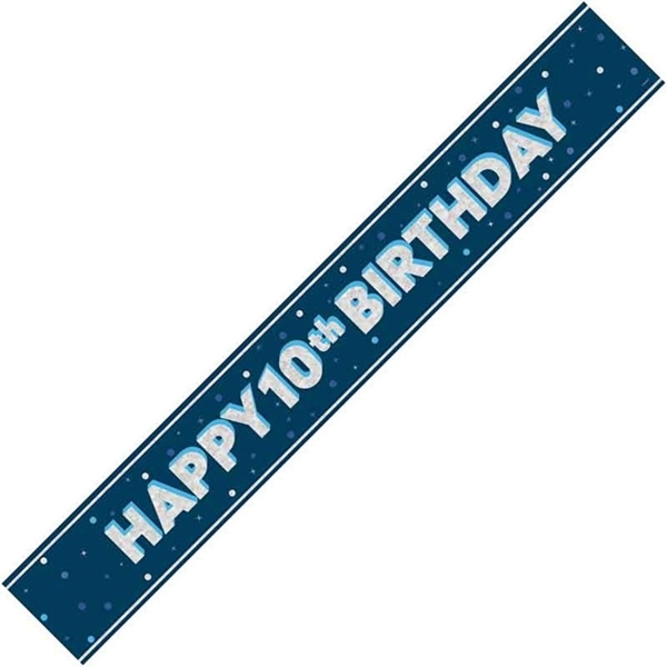BLÅ BANNER 10 ÅR (mørk blå)