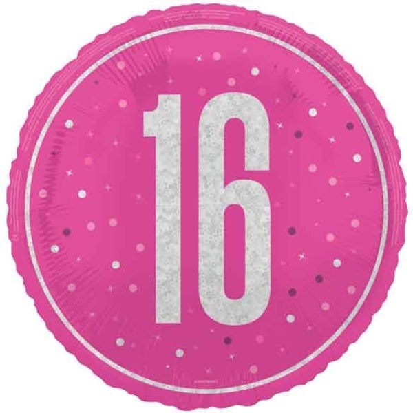 ROSA FOLIEBALLONG TIL 16-ÅRSDAG