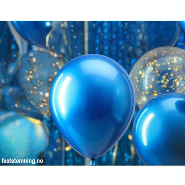 METALLISK BLÅ BALLONGER (illustrasjonsbilde)