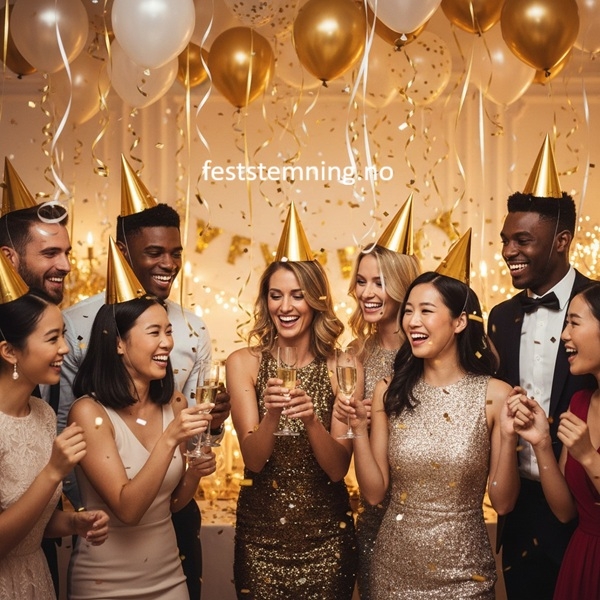 GULLFARGEDE PARTY HATTER