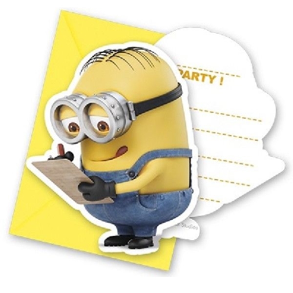 MINIONS INVITASJONER (6-pk)