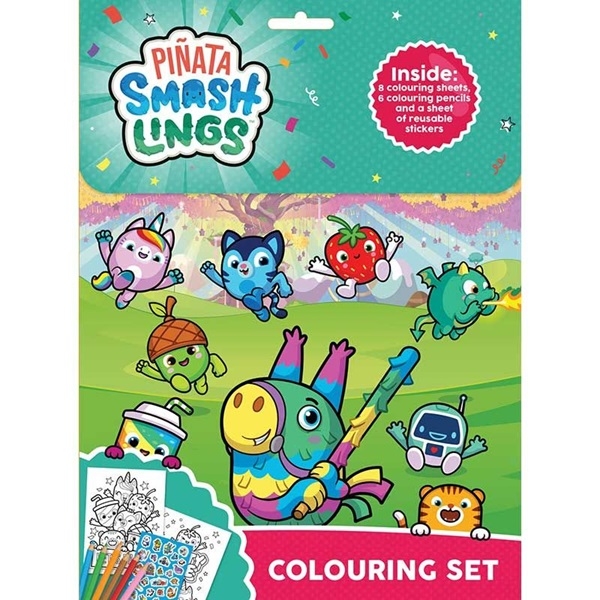 SMASHLINGS PINATA KLISTREMERKER OG TEGNEARK