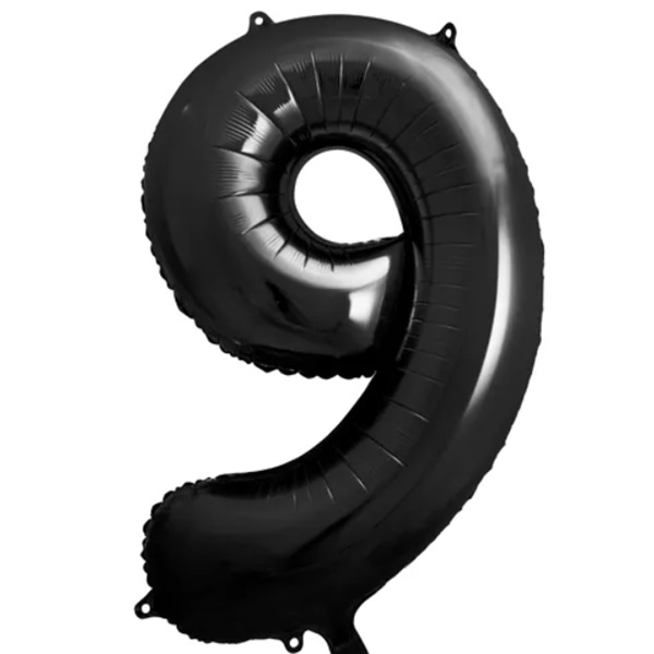 XL SVART TALLBALLONG 9