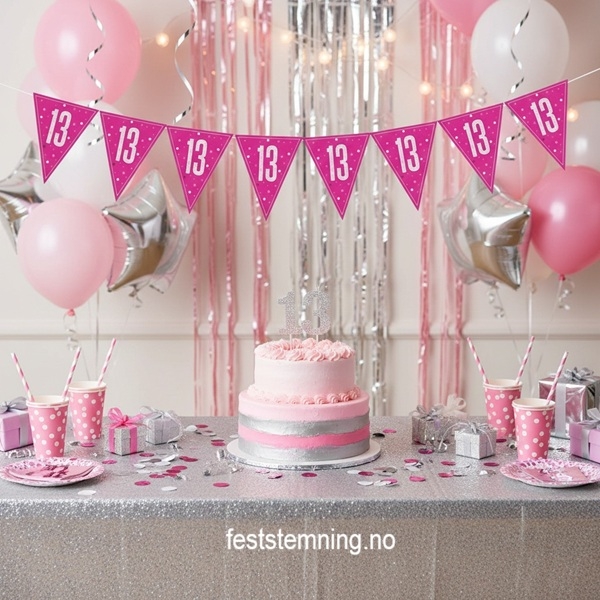ROSA PYNT TIL 13 ÅRSDAG (illustrasjonsbilde)