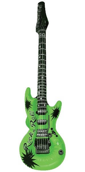 GRØNN OPPBLÅSBAR GITAR