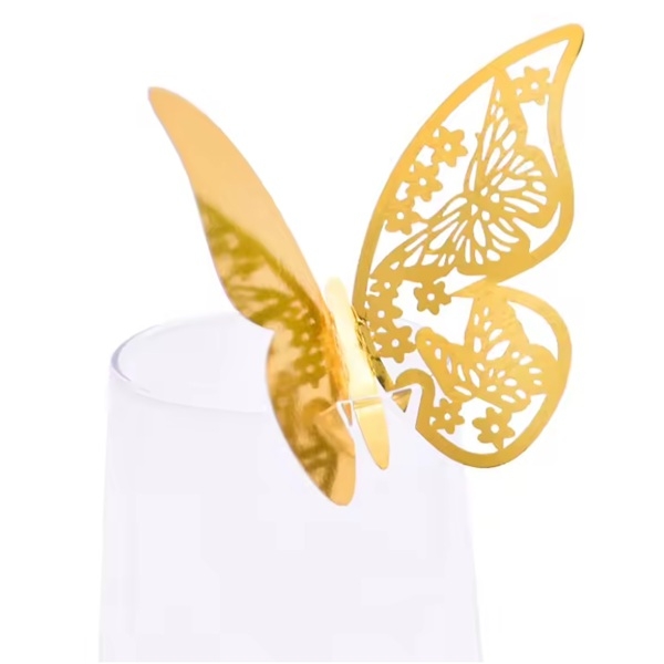 GULLFARGET SOMMERFUGL BORDKORT (blank gull)