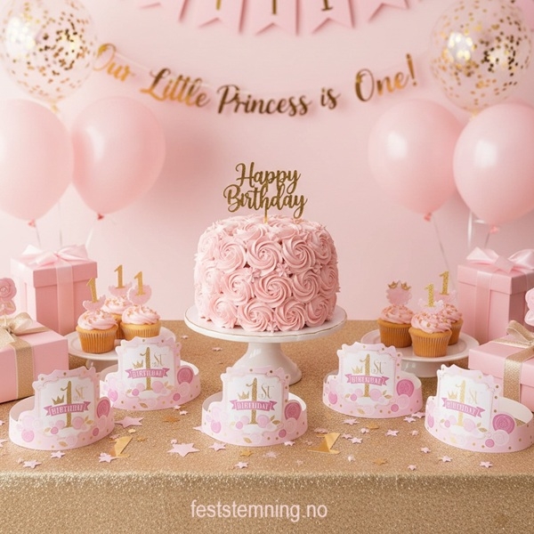 BURSDAGSHATTER 1 ÅR (illustrasjonsbilde)