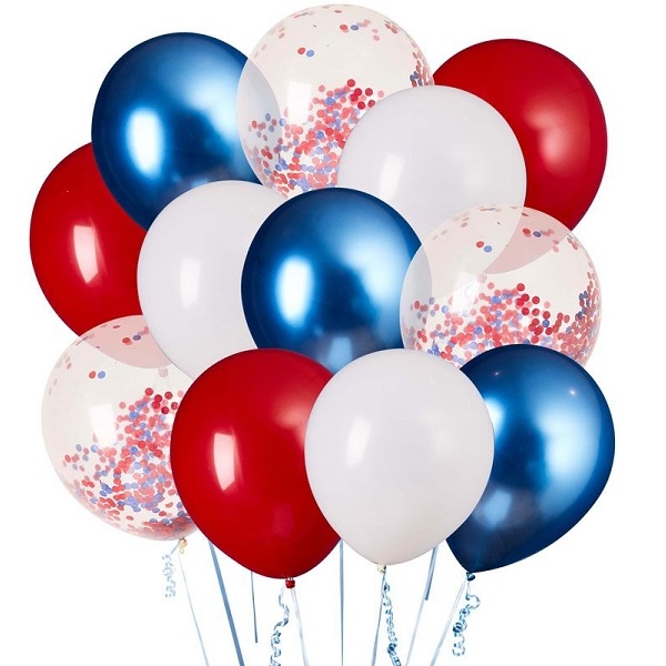 17. mai ballonger - røde, hvite og blå ballonger