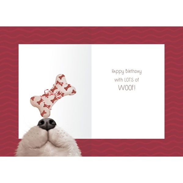 BURSDAGSKORT FRA HUNDEN (innside)